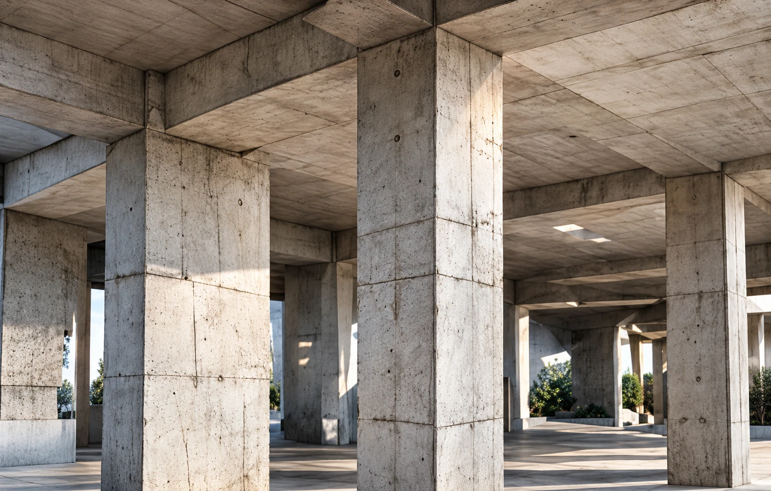 Visualizzazione architettonica: Pilastri e travi