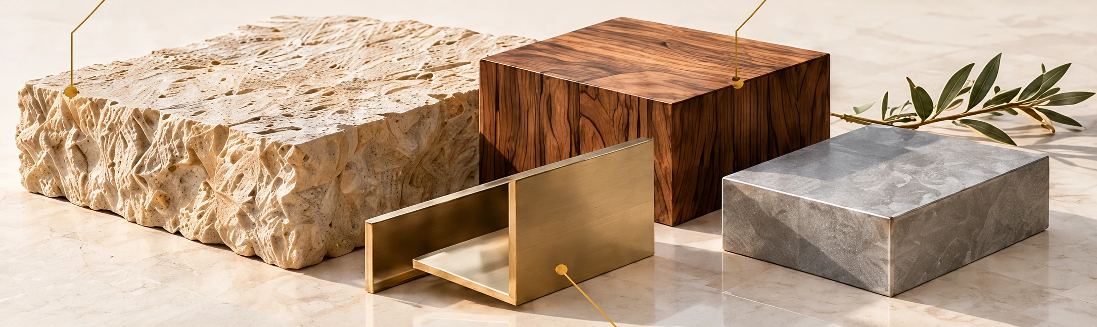 Pietra, Legno, Metallo