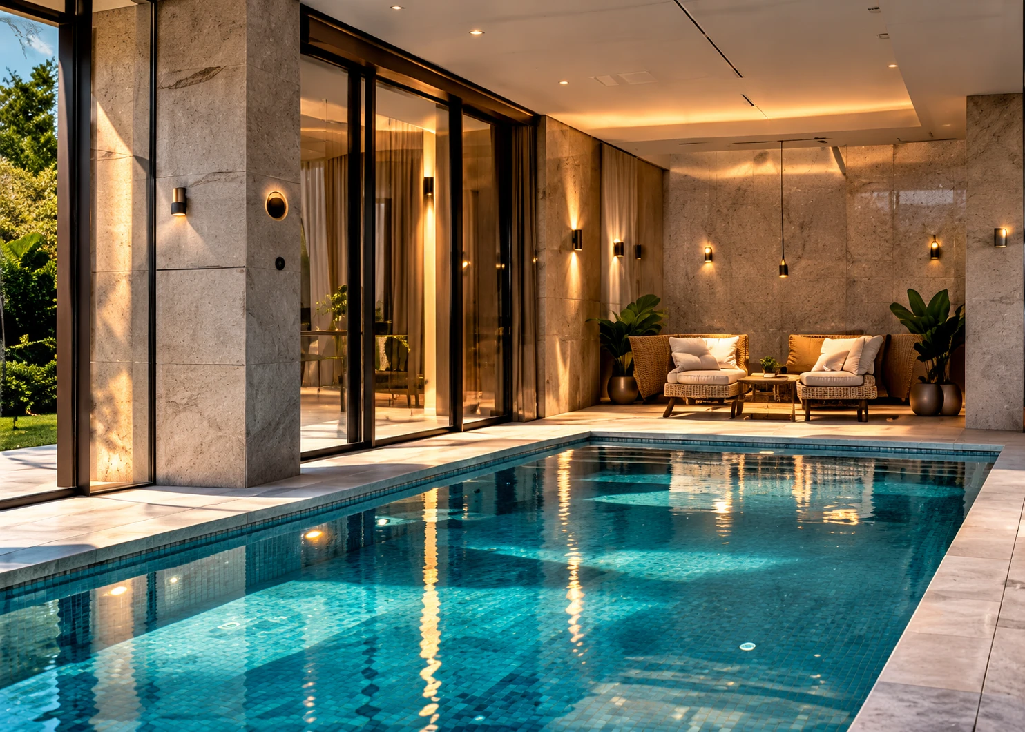 Visualizzazione architettonica: Piscine interne