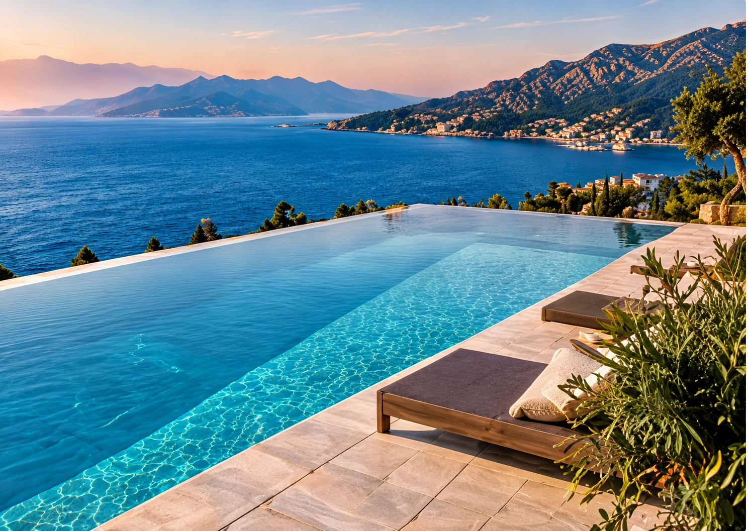 Visualizzazione architettonica: Piscine a sfioro