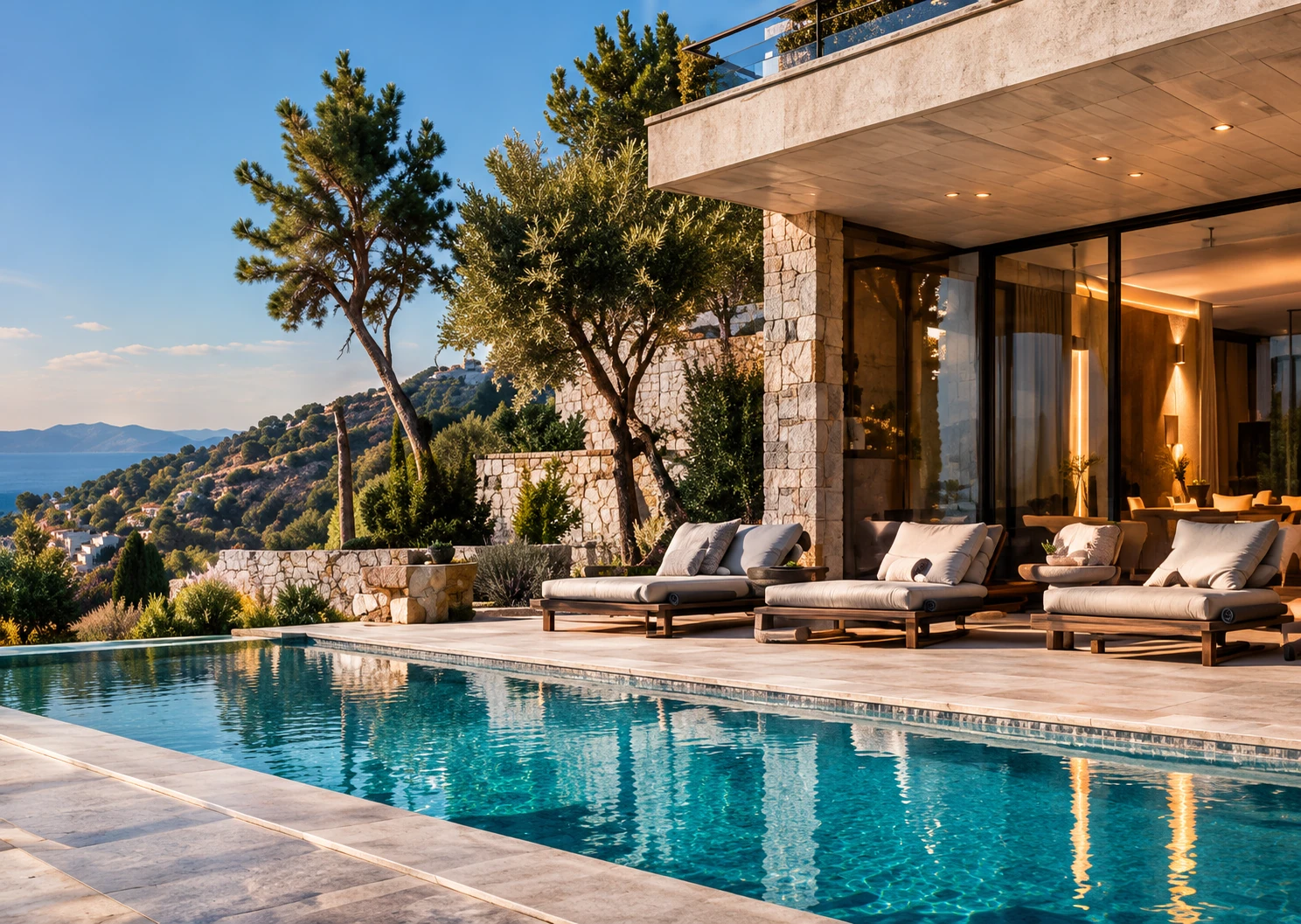 Visualizzazione architettonica: Piscine interrate